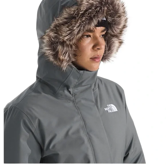 The North Face Women's XL Arctic Parka charcoal gray - Picture 7 of 13